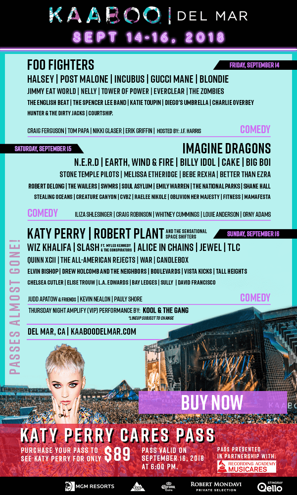 Kaaboo Del Mar - Get your passes now!