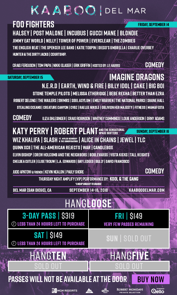 Kaaboo Del Mar - Don't Miss Out!